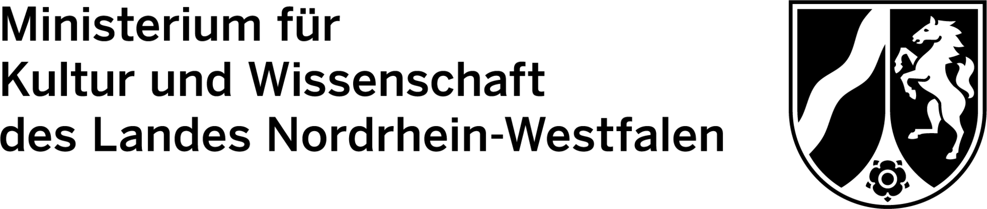 Logo des NRW-Ministeriums mit Wappen